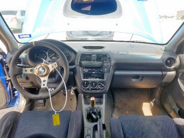 JF1GD29612G514249 - 2002 SUBARU IMPREZA WR BLUE photo 9