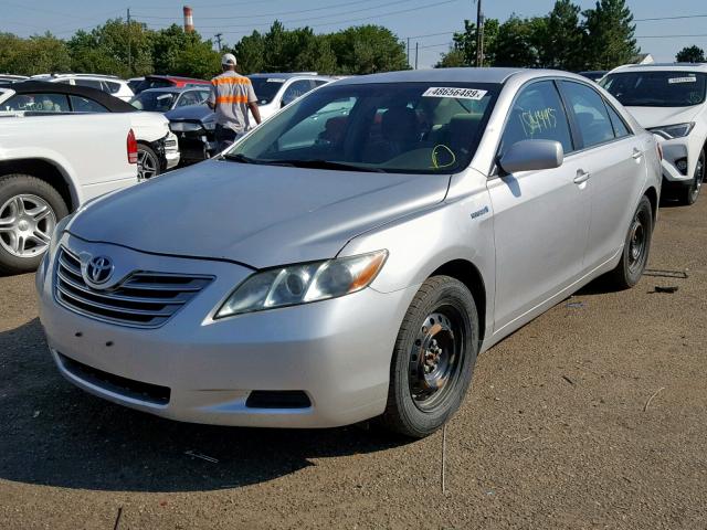 4T1BB46K09U102189 - 2009 TOYOTA CAMRY HYBR SILVER photo 2