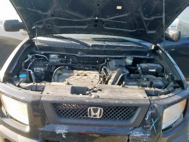 5J6YH28766L028072 - 2006 HONDA ELEMENT EX BLACK photo 7