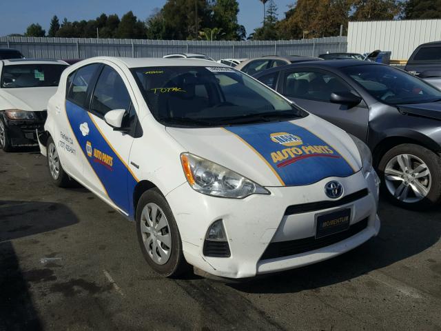 JTDKDTB32D1535952 - 2013 TOYOTA PRIUS C WHITE photo 1