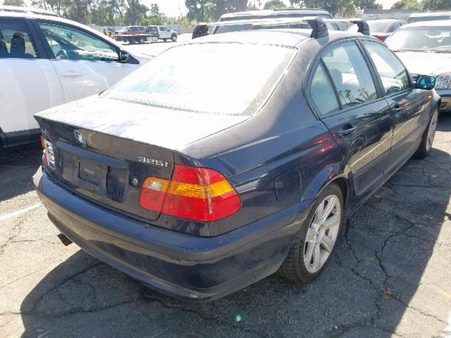 WBAET37453NJ28276 - 2003 BMW 325 I BLUE photo 4