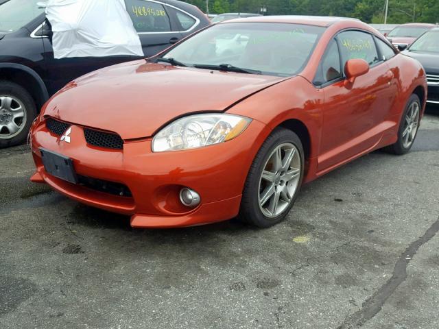 4A3AK44T56E046023 - 2006 MITSUBISHI ECLIPSE SE ORANGE photo 2