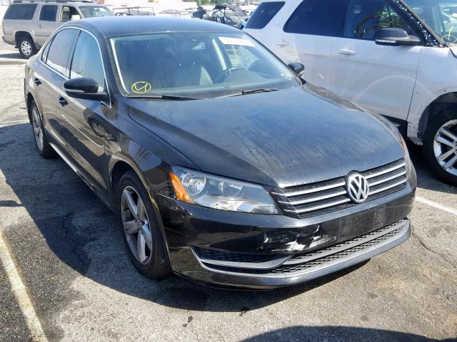 1VWBP7A39DC051889 - 2013 VOLKSWAGEN PASSAT SE BLACK photo 1