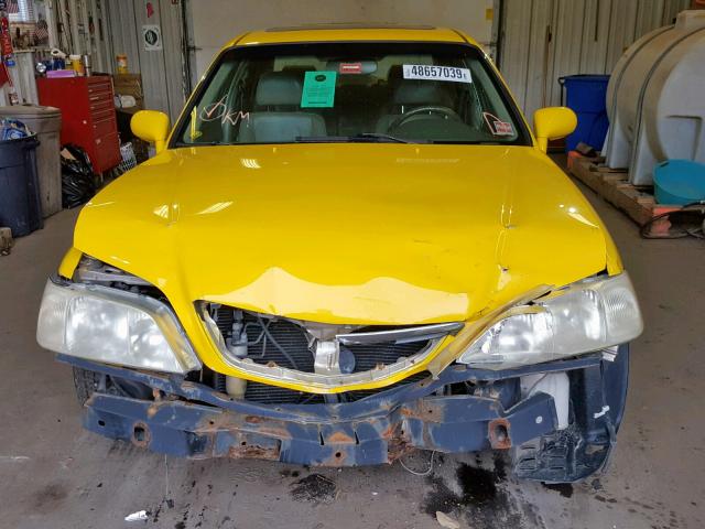 JH4KA9652XC010355 - 1999 ACURA 3.5RL YELLOW photo 9