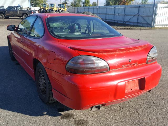 1G2WP1216VF283658 - 1997 PONTIAC GRAND PRIX წითელი ფოტო 3