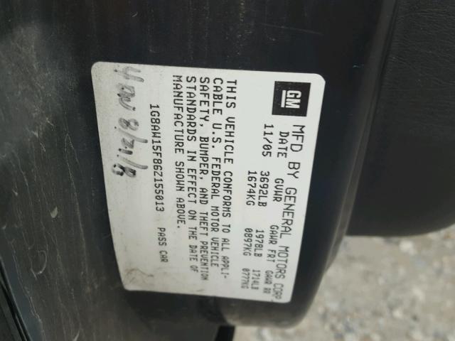 1G8AW15F86Z155013 - 2006 SATURN ION LEVEL BLACK photo 10