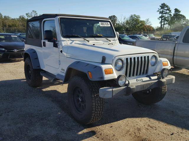 1J4FA44S56P772269 - 2006 JEEP WRANGLER / WHITE photo 1