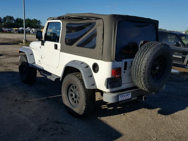 1J4FA44S56P772269 - 2006 JEEP WRANGLER / WHITE photo 3