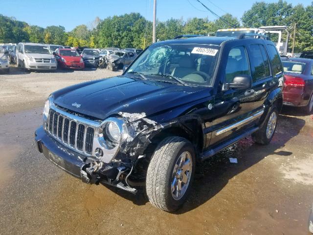 1J4GL58K85W688840 - 2005 JEEP LIBERTY LI BLACK photo 2