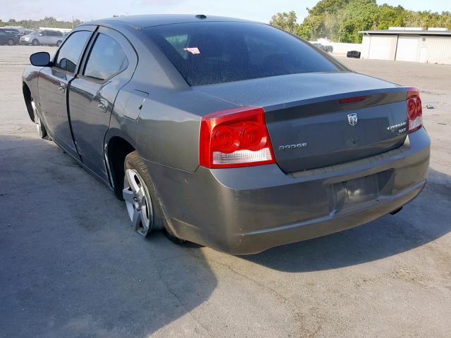 2B3KA33V19H501407 - 2009 DODGE CHARGER SX GRAY photo 3