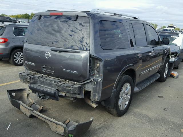 5N1AA0NE7AN606126 - 2010 NISSAN ARMADA PLA CHARCOAL photo 4