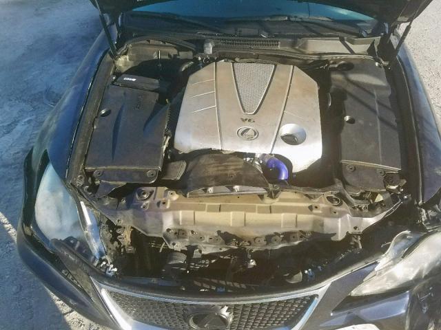 JTHBE262372010274 - 2007 LEXUS IS 350 BLUE photo 7