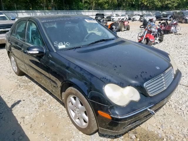 WDBRF61J72E002784 - 2002 MERCEDES-BENZ C 240 BLACK photo 1