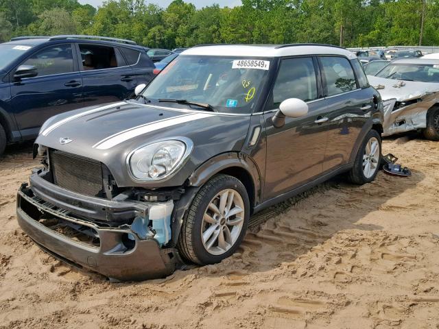 WMWZC3C55DWP22264 - 2013 MINI COOPER S C GRAY photo 2