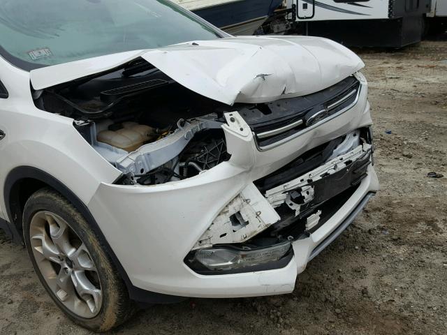 1FMCU9JX6EUB52832 - 2014 FORD ESCAPE TIT WHITE photo 9