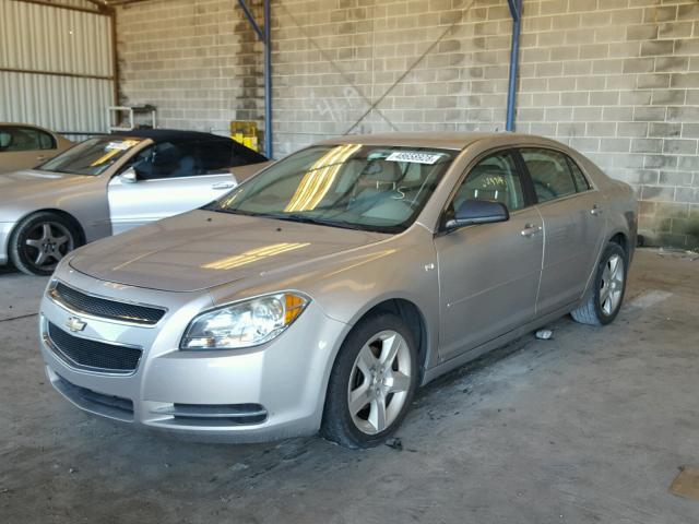 1G1ZG57N18F165459 - 2008 CHEVROLET MALIBU LS ვერცხლისფერი ფოტო 2