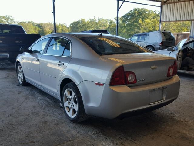 1G1ZG57N18F165459 - 2008 CHEVROLET MALIBU LS ვერცხლისფერი ფოტო 3