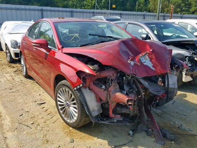 3FA6P0K90GR316760 - 2016 FORD FUSION TIT RED photo 1