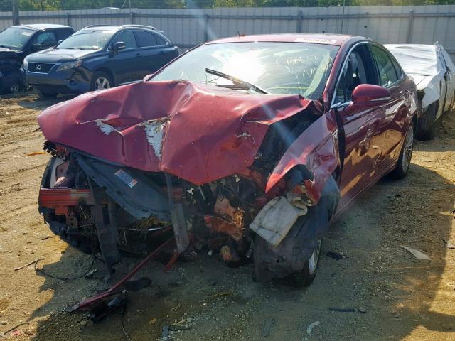 3FA6P0K90GR316760 - 2016 FORD FUSION TIT RED photo 2