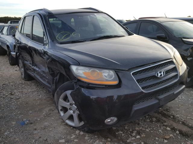 5NMSH13E38H154891 - 2008 HYUNDAI SANTA FE S BLACK photo 1