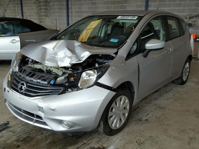 3N1CE2CP3FL393672 - 2015 NISSAN VERSA NOTE SILVER photo 2