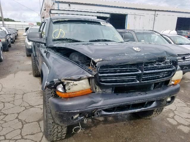 1B7HG2AN61S233939 - 2001 DODGE DAKOTA QUA BLACK photo 1