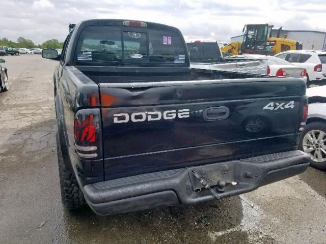 1B7HG2AN61S233939 - 2001 DODGE DAKOTA QUA BLACK photo 4