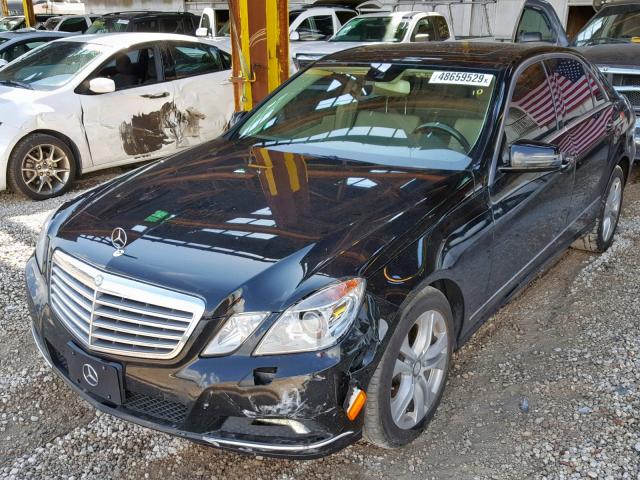 WDDHF5GB6AA101437 - 2010 MERCEDES-BENZ E 350 BLACK photo 2