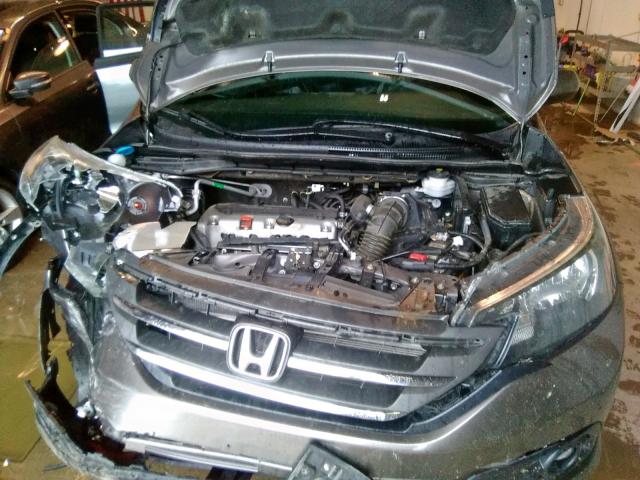 2HKRM4H71EH645819 - 2014 HONDA CR-V EXL GRAY photo 7