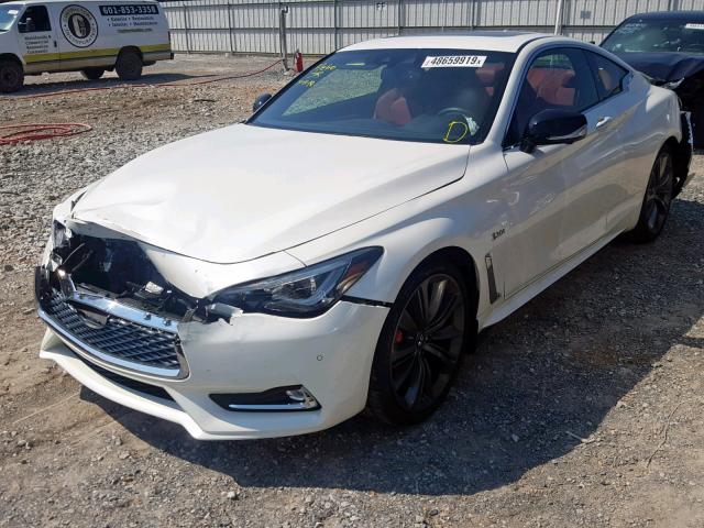 JN1FV7EL7KM440562 - 2019 INFINITI Q60 RED SP WHITE photo 2