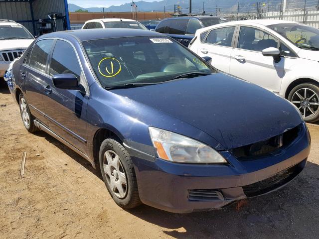 JHMCM56487C018780 - 2007 HONDA ACCORD LX BLUE photo 1