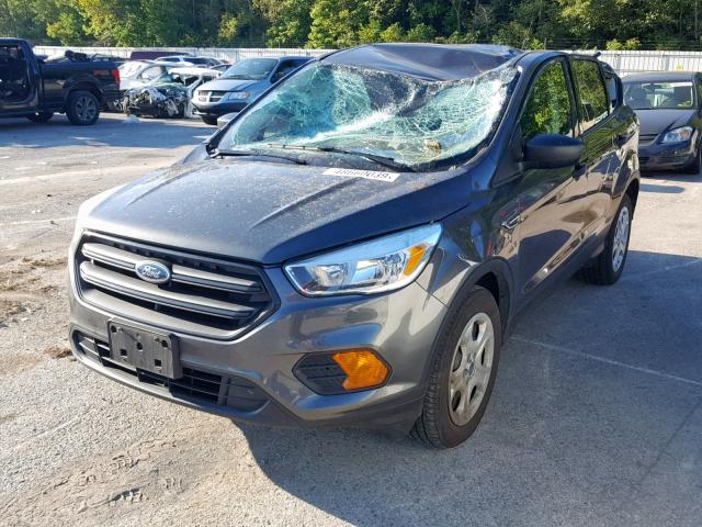 1FMCU0F7XHUE12724 - 2017 FORD ESCAPE S GRAY photo 2