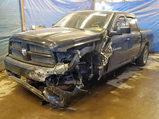 1C6RD7MT2CS219034 - 2012 DODGE RAM 1500 S BLACK photo 2