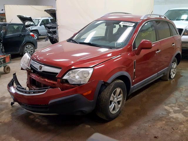 3GSCL33P88S703840 - 2008 SATURN VUE XE RED photo 2