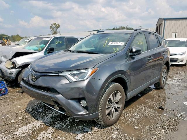 JTMWFREVXJJ163087 - 2018 TOYOTA RAV4 ADVEN GRAY photo 2