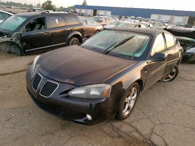 2G2WC58C661267786 - 2006 PONTIAC GRAND PRIX BLACK photo 2
