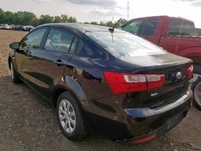 KNADM4A34F6465972 - 2015 KIA RIO LX BLACK photo 3