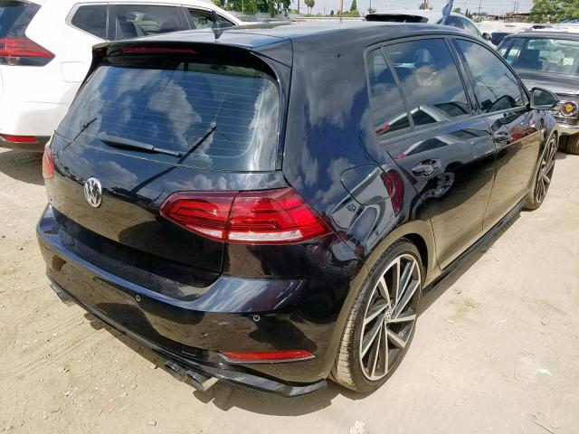 WVWWF7AU5JW069879 - 2018 VOLKSWAGEN GOLF R BLACK photo 4