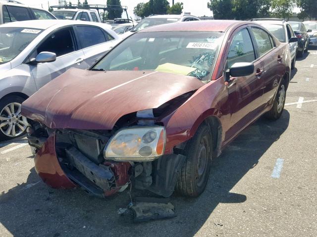 4A3AB36FX7E078324 - 2007 MITSUBISHI GALANT ES MAROON photo 2