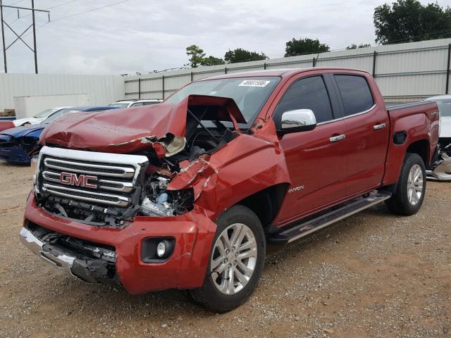 1GTG6DE32G1170727 - 2016 GMC CANYON SLT RED photo 2