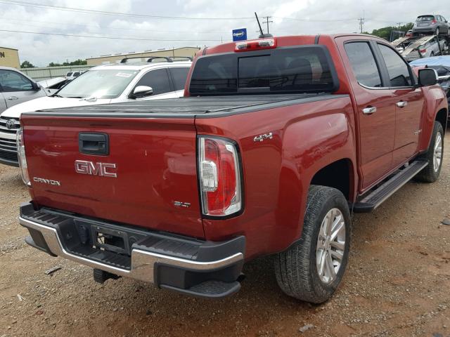 1GTG6DE32G1170727 - 2016 GMC CANYON SLT RED photo 4