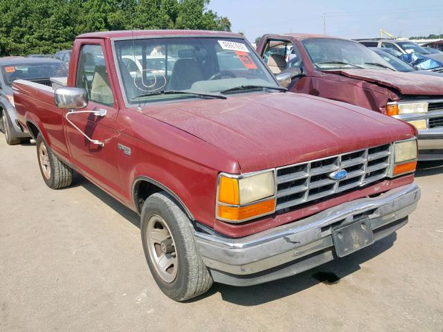 1FTCR10U2MPA72634 - 1991 FORD RANGER MAROON photo 1