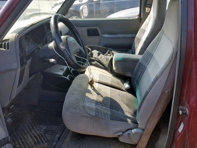 1FTCR10U2MPA72634 - 1991 FORD RANGER MAROON photo 5