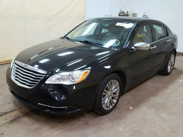 1C3CCBCG7CN308870 - 2012 CHRYSLER 200 LIMITE BLACK photo 2