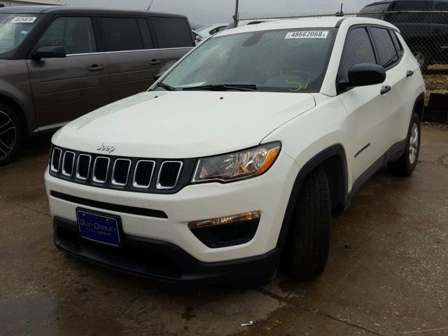 3C4NJCABXJT123250 - 2018 JEEP COMPASS SP WHITE photo 2