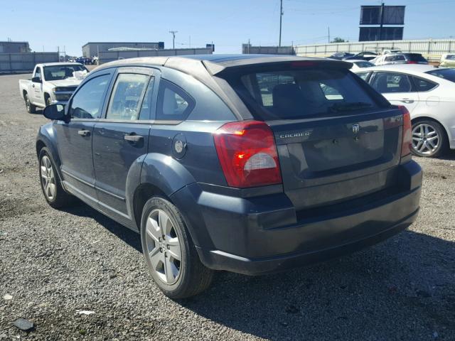 1B3HB48B27D114953 - 2007 DODGE CALIBER SX BLUE photo 3