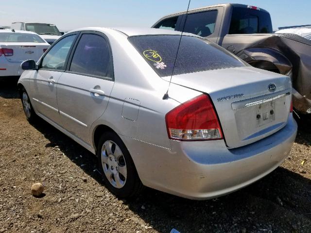 KNAFE122685553893 - 2008 KIA SPECTRA EX SILVER photo 3