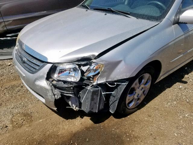 KNAFE122685553893 - 2008 KIA SPECTRA EX SILVER photo 9