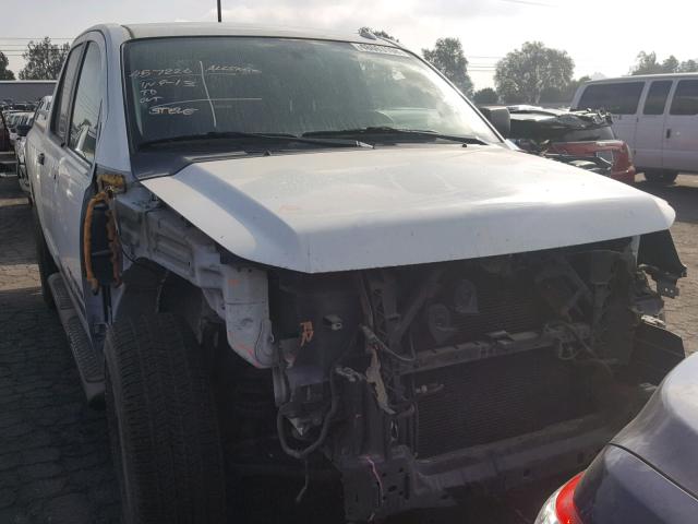 1N6AA0ED6EN509336 - 2014 NISSAN TITAN S WHITE photo 1