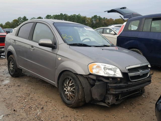 KL1TD56628B003421 - 2008 CHEVROLET AVEO BASE GRAY photo 1